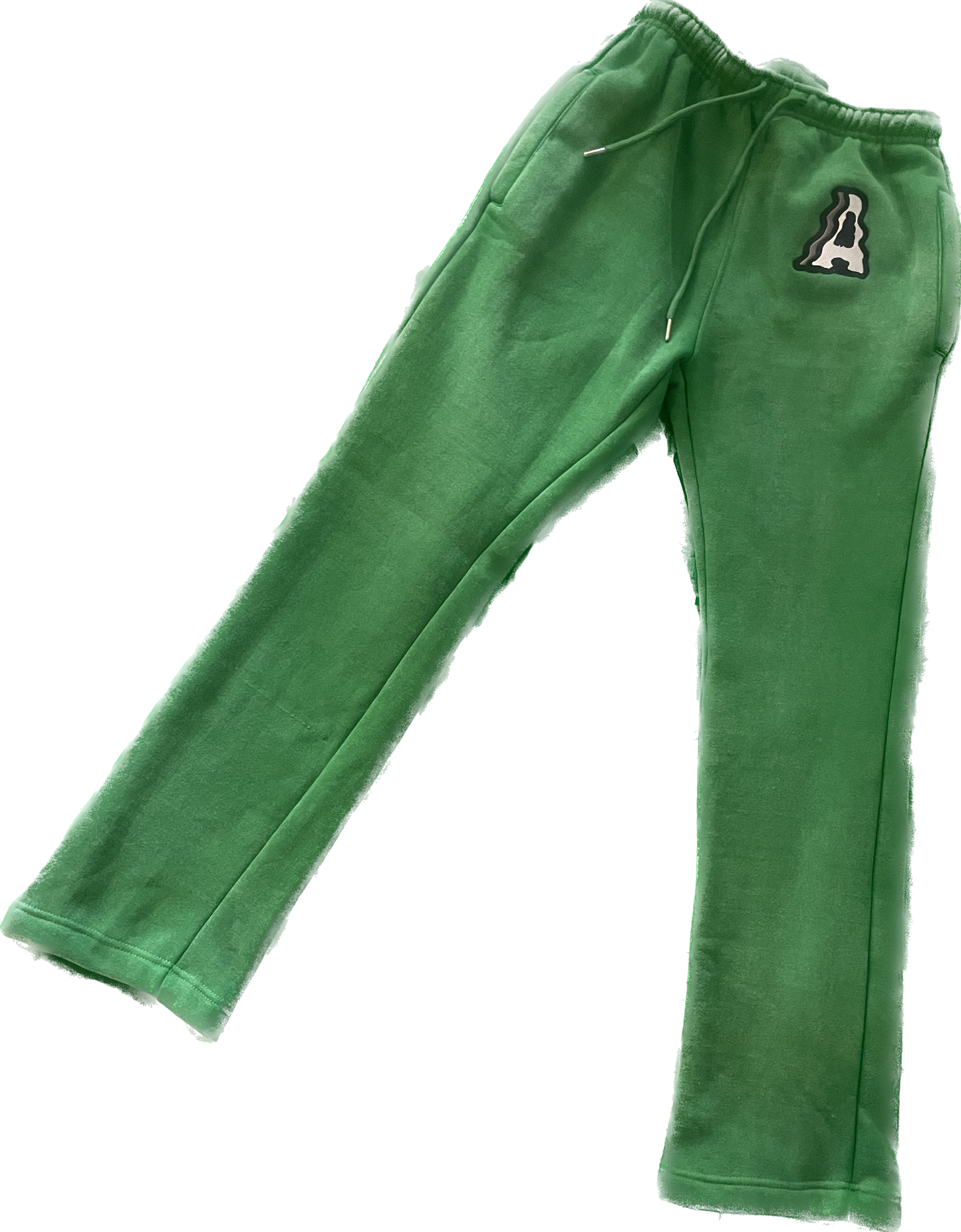 Green runner sweats