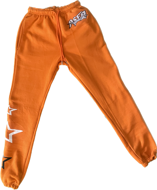 Orange runner sweats